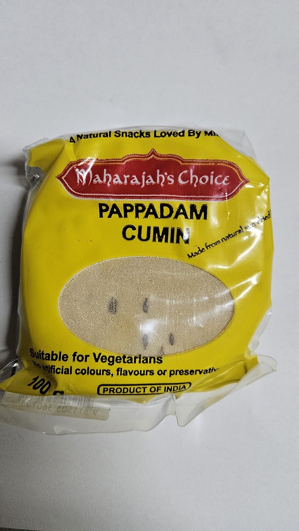 Maharajah's Cumin Papadam 100g