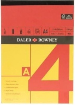 Daler Rowney - Red & Yellow Pad 150g 25SH