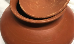 Clay Water Containers 6"- Kala(Check leaks before purchase. No Refunds, must season before use)  (Only on Shop Visits)