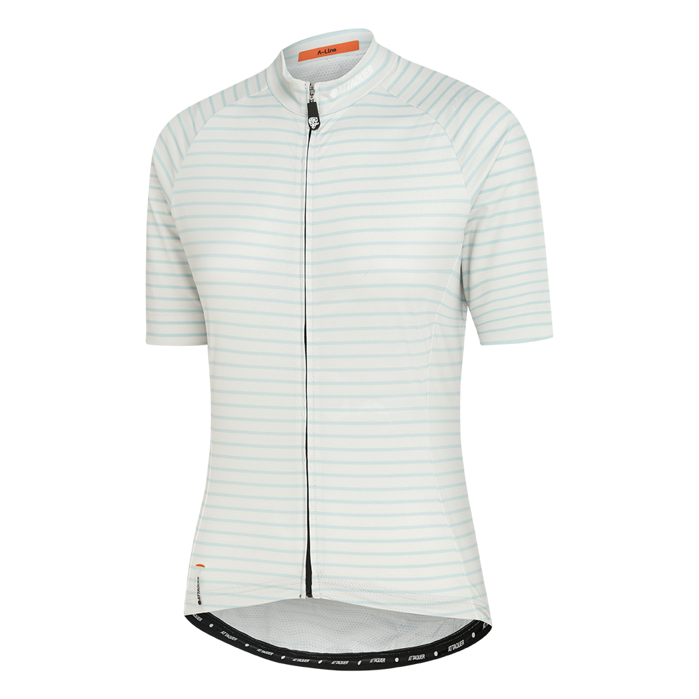 ATQ Womens A-Line SS Jersey Fine Stripe Grey