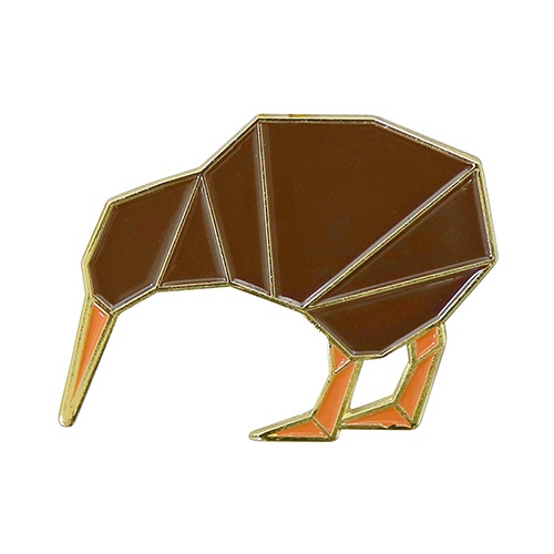 PIN BADGE GEOMETRIC KIWI