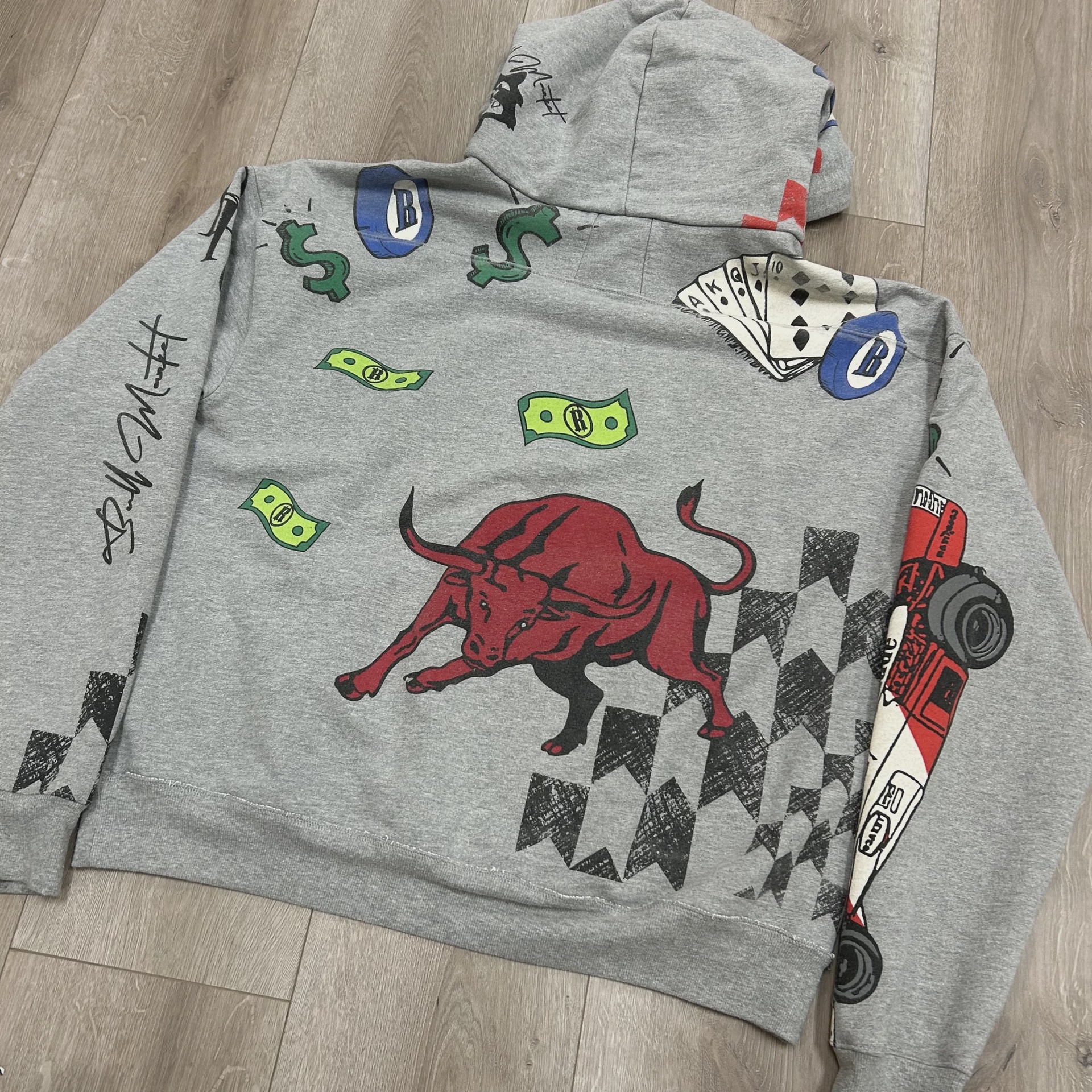 Rhude doodle hoodie • Pre-Owned [6333] 7