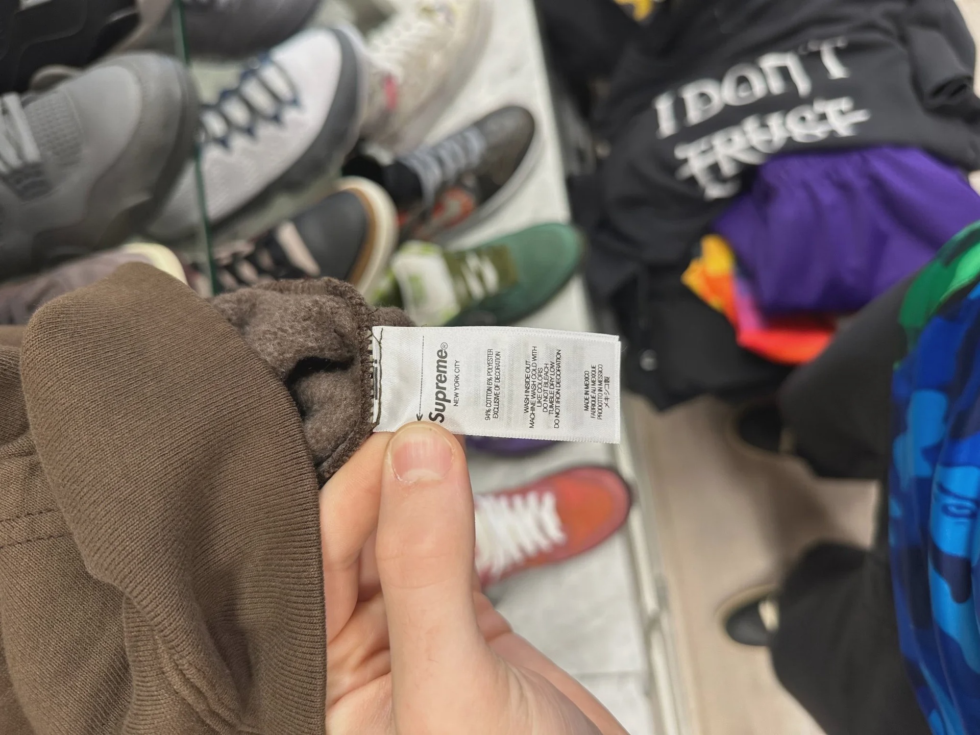 Supreme Small Box Zip Up Hooded Sweatshirt (FW25) Brown • Brand New [8321] - photo 3
