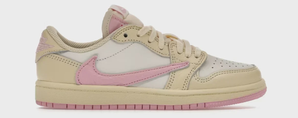 Jordan Jordan 1 Retro Low OG SP Travis Scott Shy Pink (PS) - Size US 13C