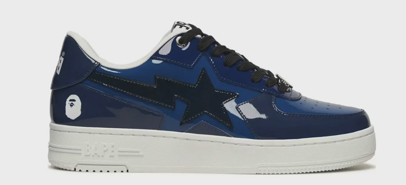A Bathing Ape A Bathing Ape Bape Sta Icon M2 Navy - Size US M 9.5
