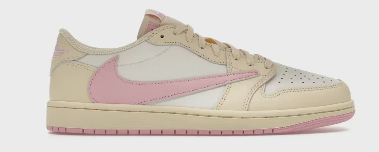 Jordan Jordan 1 Retro Low OG SP Travis Scott Shy Pink - Size US M 10