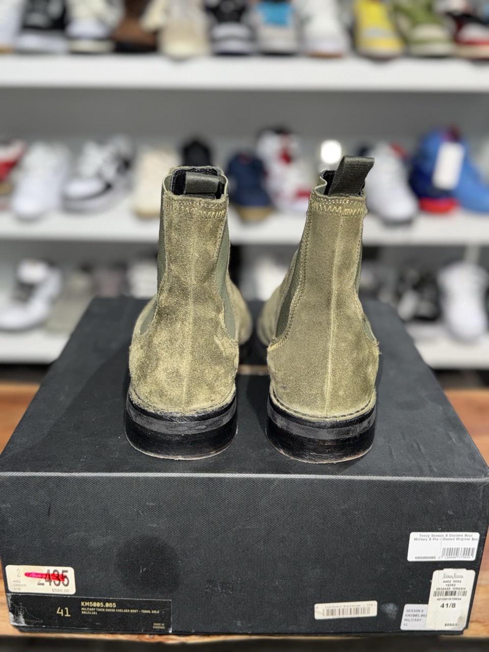 Yeezy Chelsea Boot Military Thick Suede • Pre-Owned 3