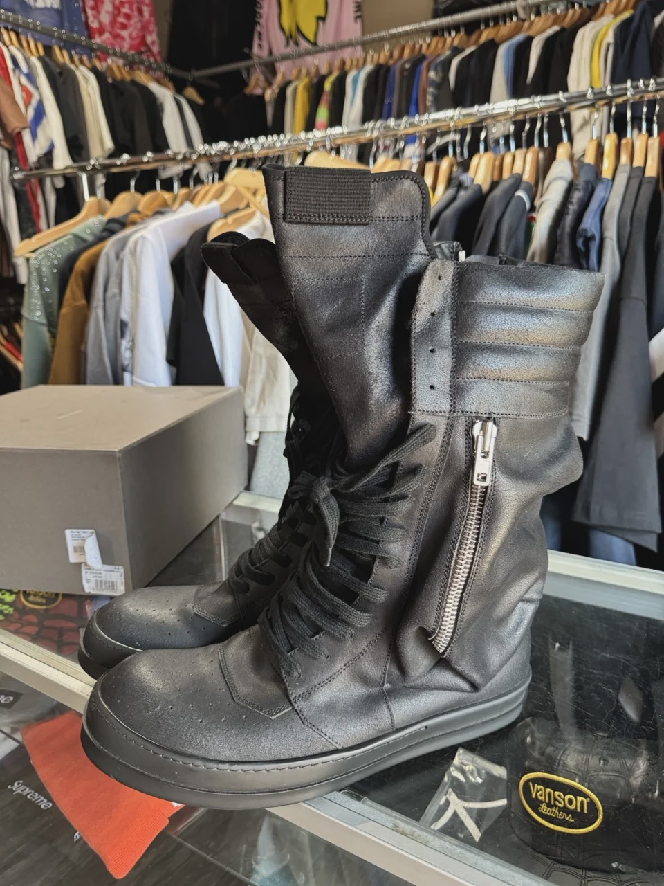 Rick Owens Basket Boot High Top • Pre-Owned [5019] - photo 2