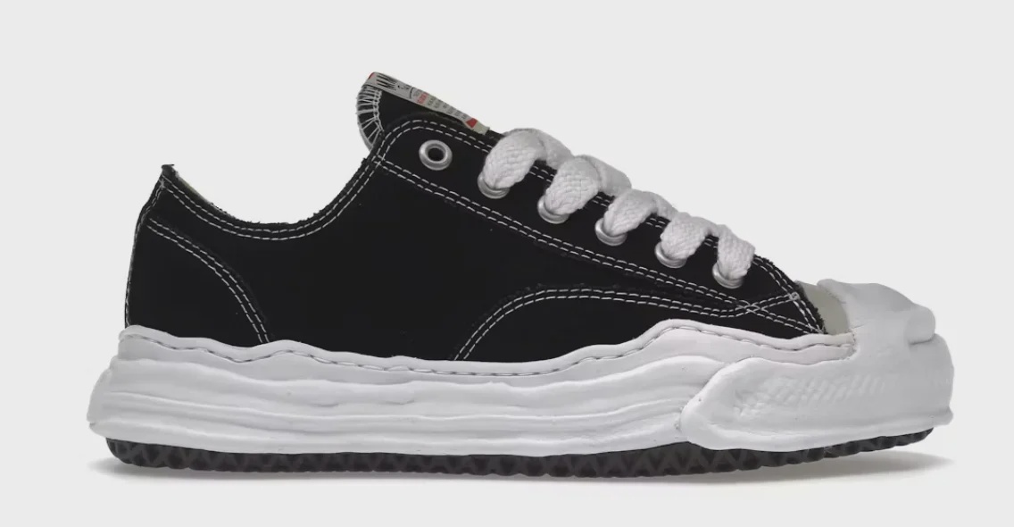 Maison Mihara Yasuhiro Maison Mihara Yasuhiro Hank OG Sole Canvas Low Black - Size US M 12
