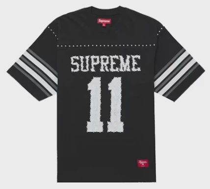 Supreme Studded S/S Football Top Black  • Brand New [3993]