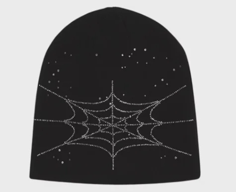 Sp5der Sp5der Rhinestone Silk Skully Black - Size One Size