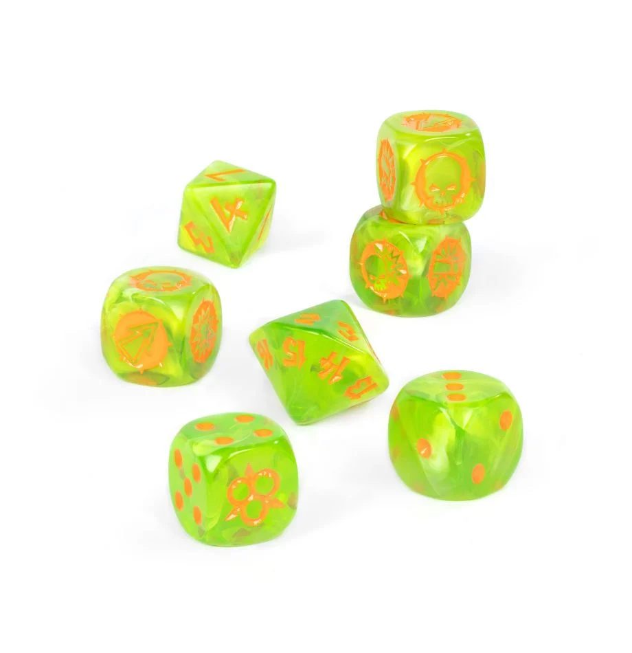 BLOOD BOWL: NURGLE TEAM DICE SET :: Hobby Master