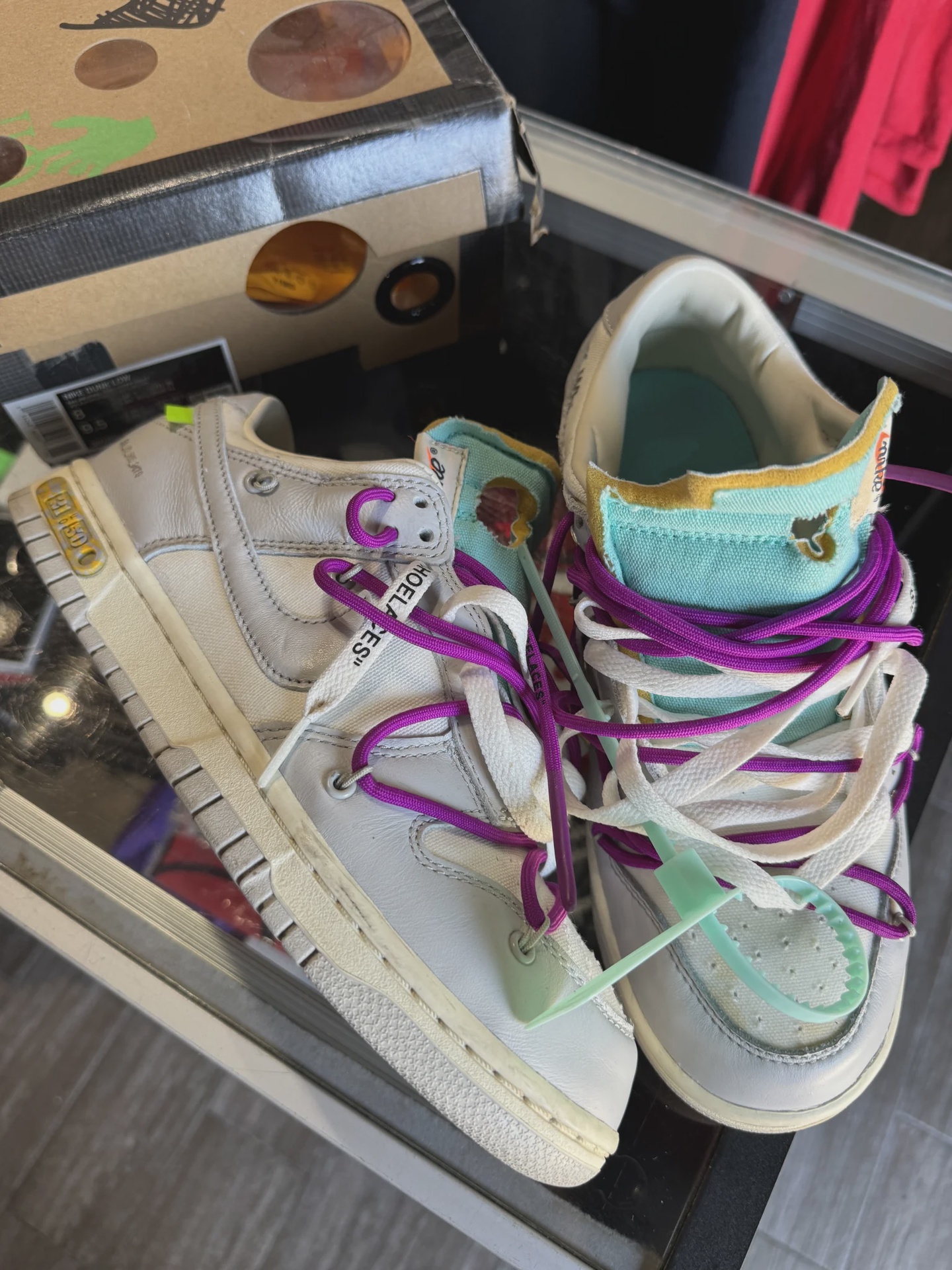 Nike Dunk Low Off-White Lot 21 • Pre-Owned [6122] - photo 2