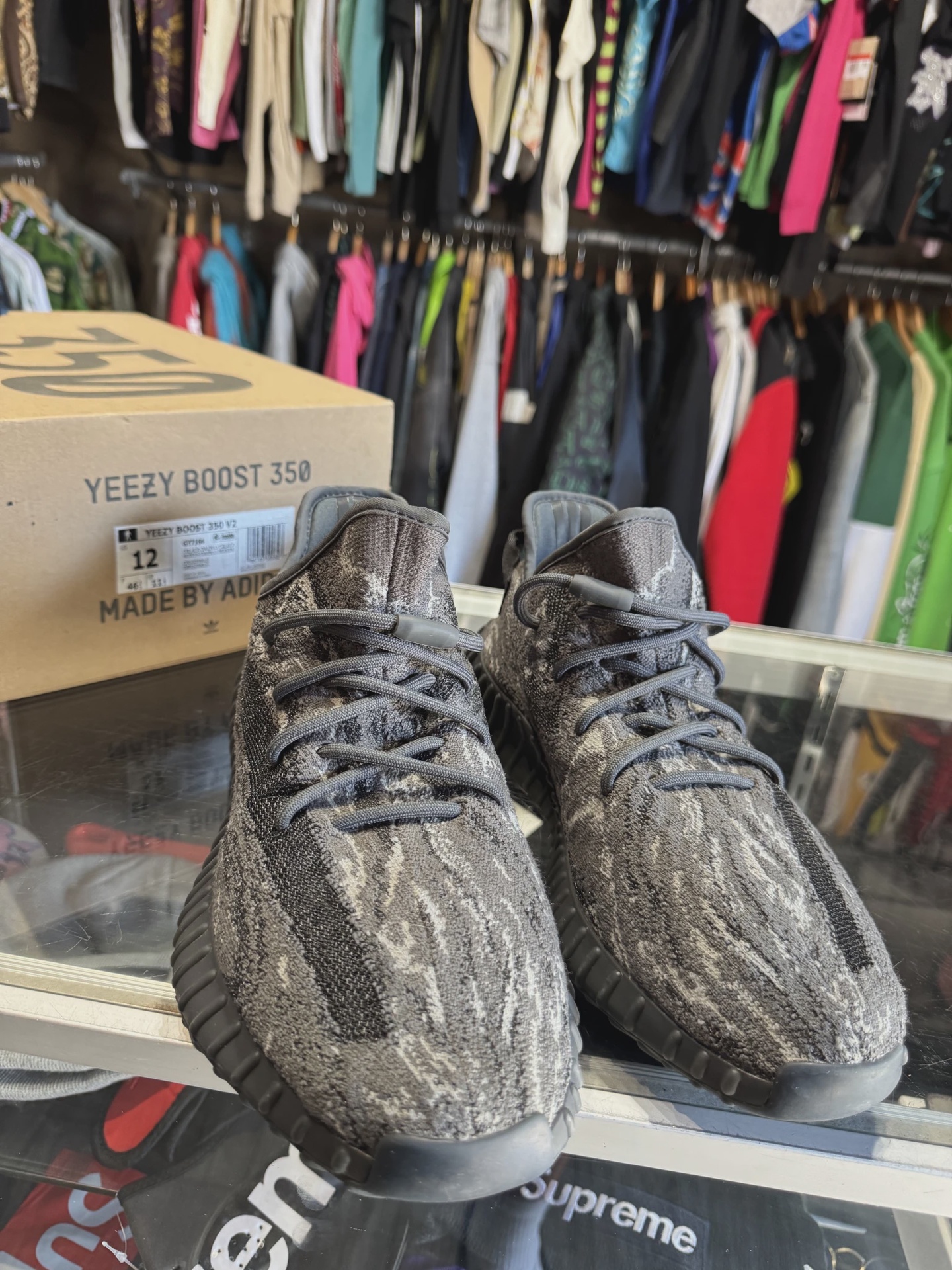 adidas Yeezy Boost 350 V2 MX Dark Salt REP BOX • Pre-Owned [4217]