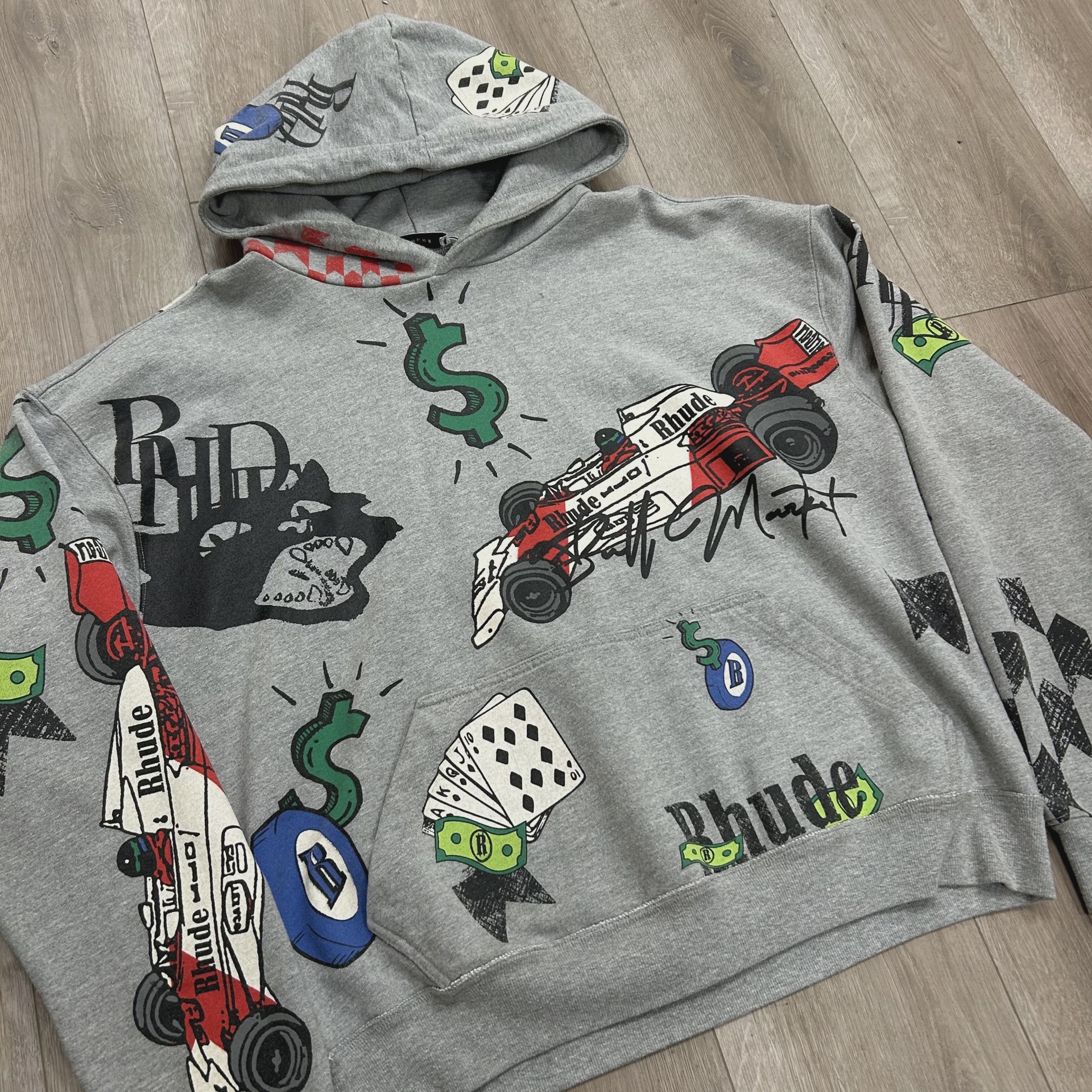 Rhude doodle hoodie • Pre-Owned [6333] 3
