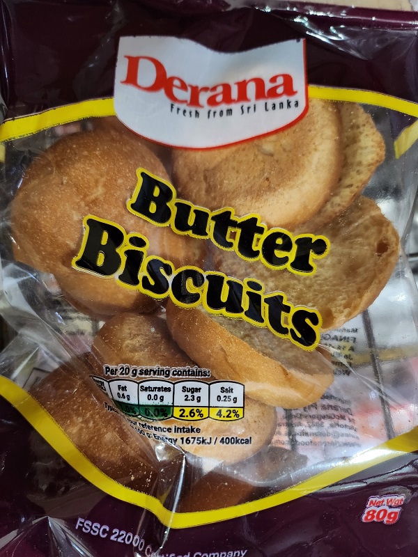 Derana Butter Biscuits 80g