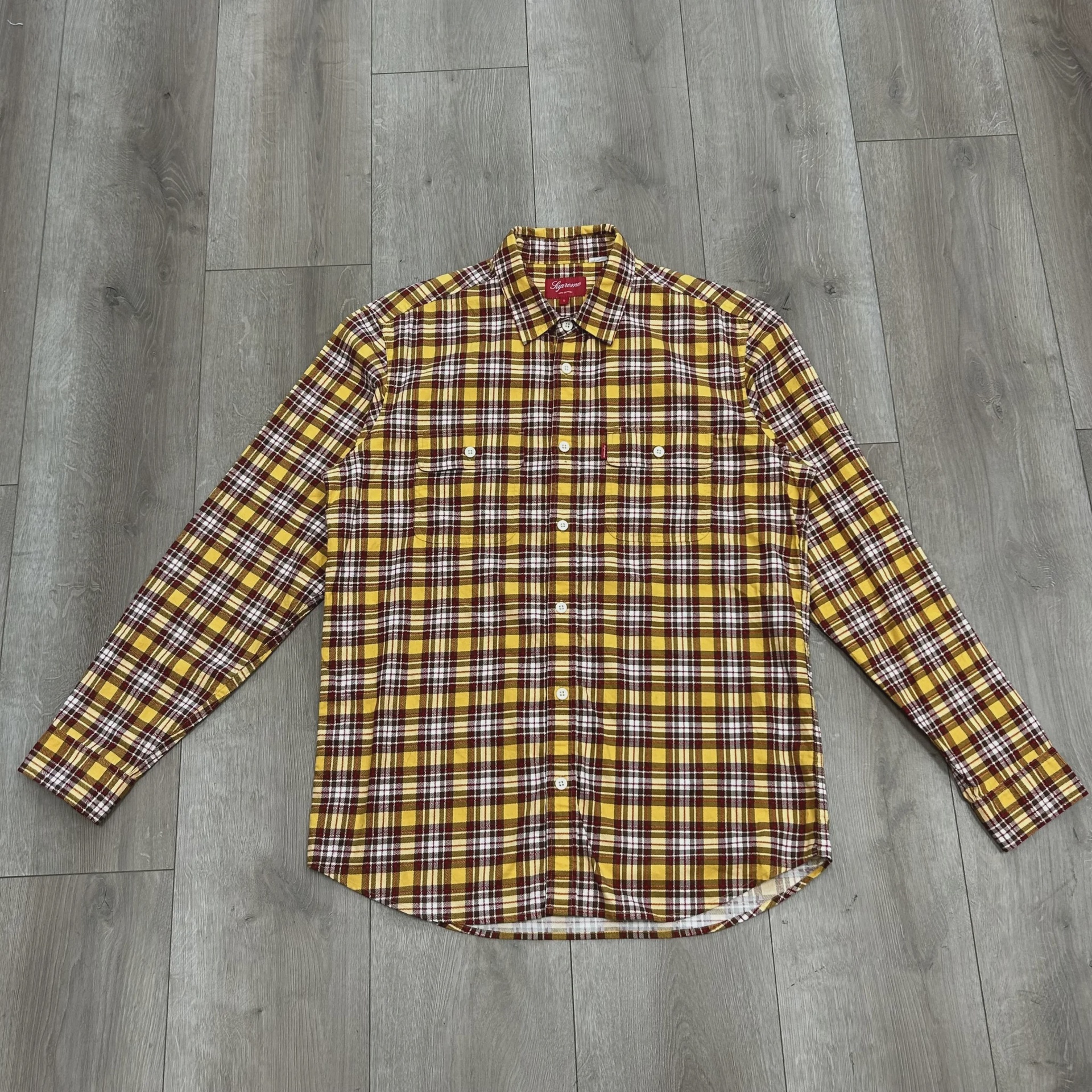 Supreme Printed Plaid Flannel Work Shirt • Pre-Owned [2546] - photo 1