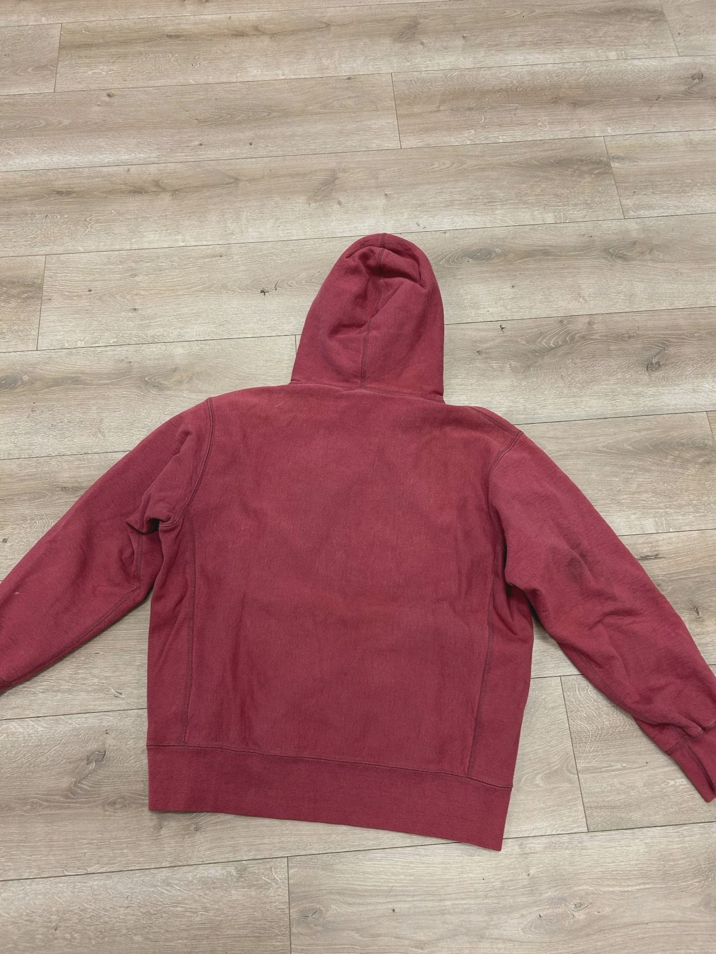 Supreme Box Logo Hooded Sweatshirt (FW21) Plum • Pre-Owned [1423] - photo 5