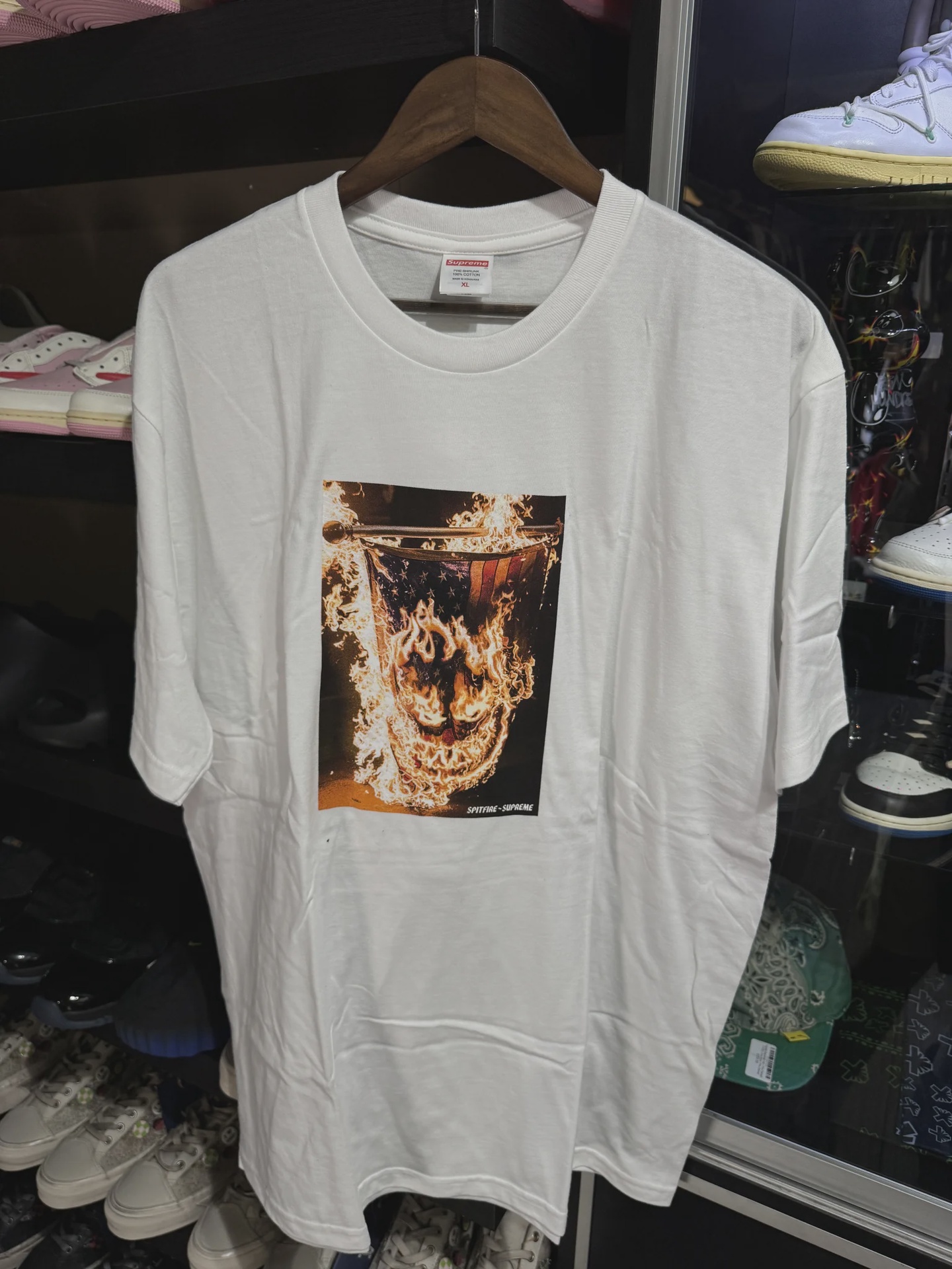 Supreme Spitfire White Tee XL • Brand New [3471]