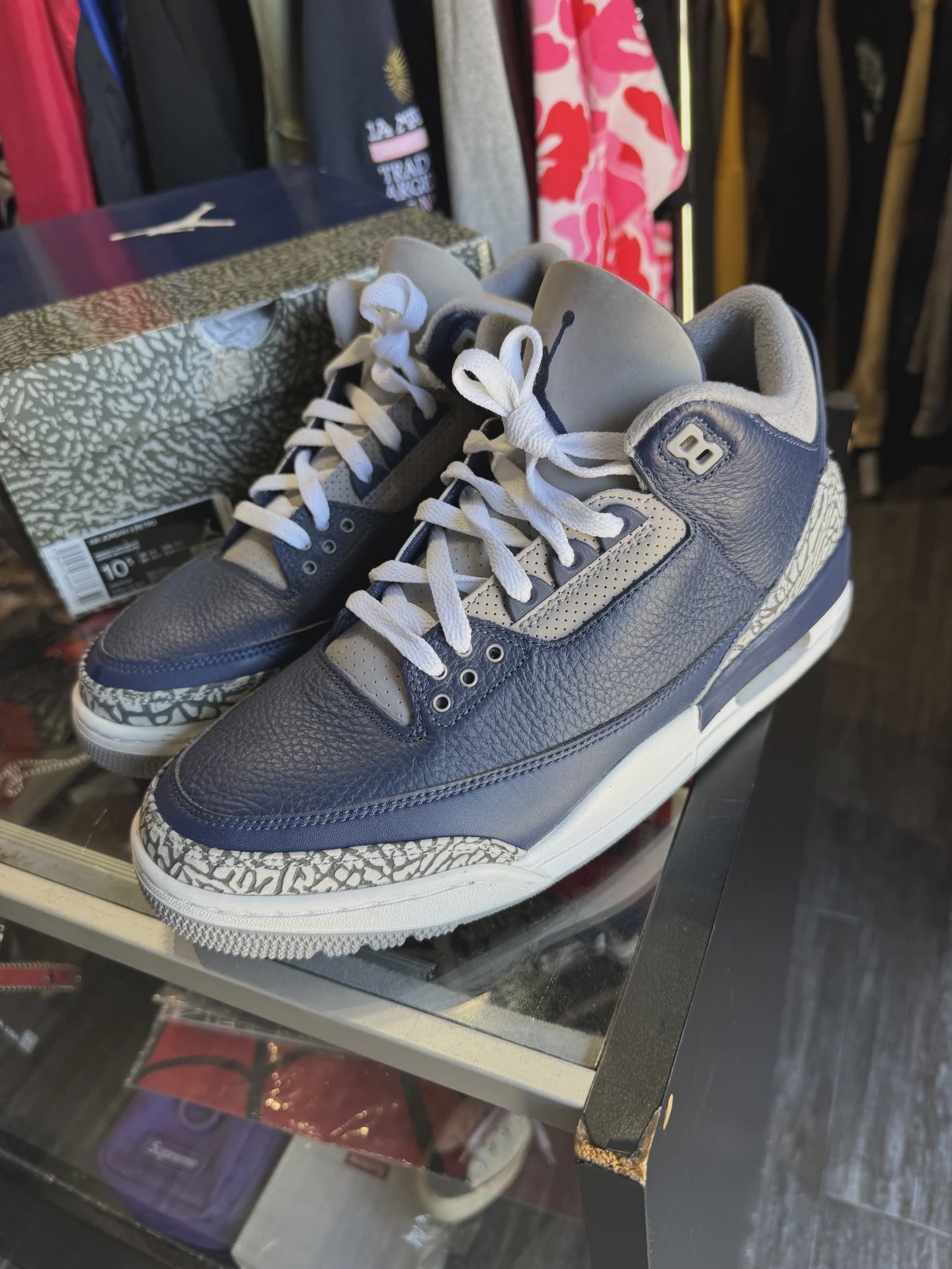 Air Jordan 3 Retro Georgetown (2021) • Pre-Owned [5288] - photo 1