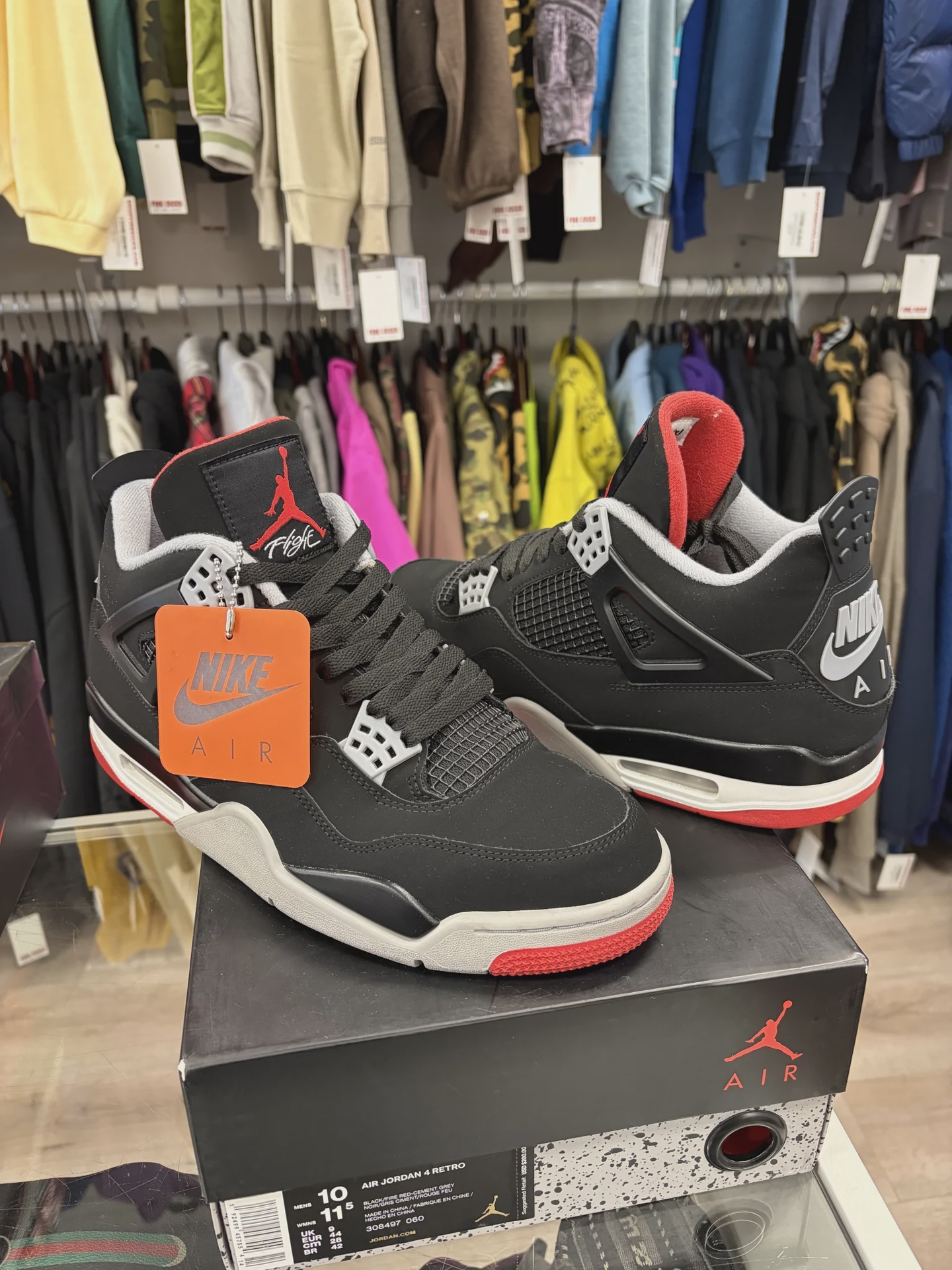 Jordan Air Jordan 4 Retro Black Red (2019) - Size US M 10