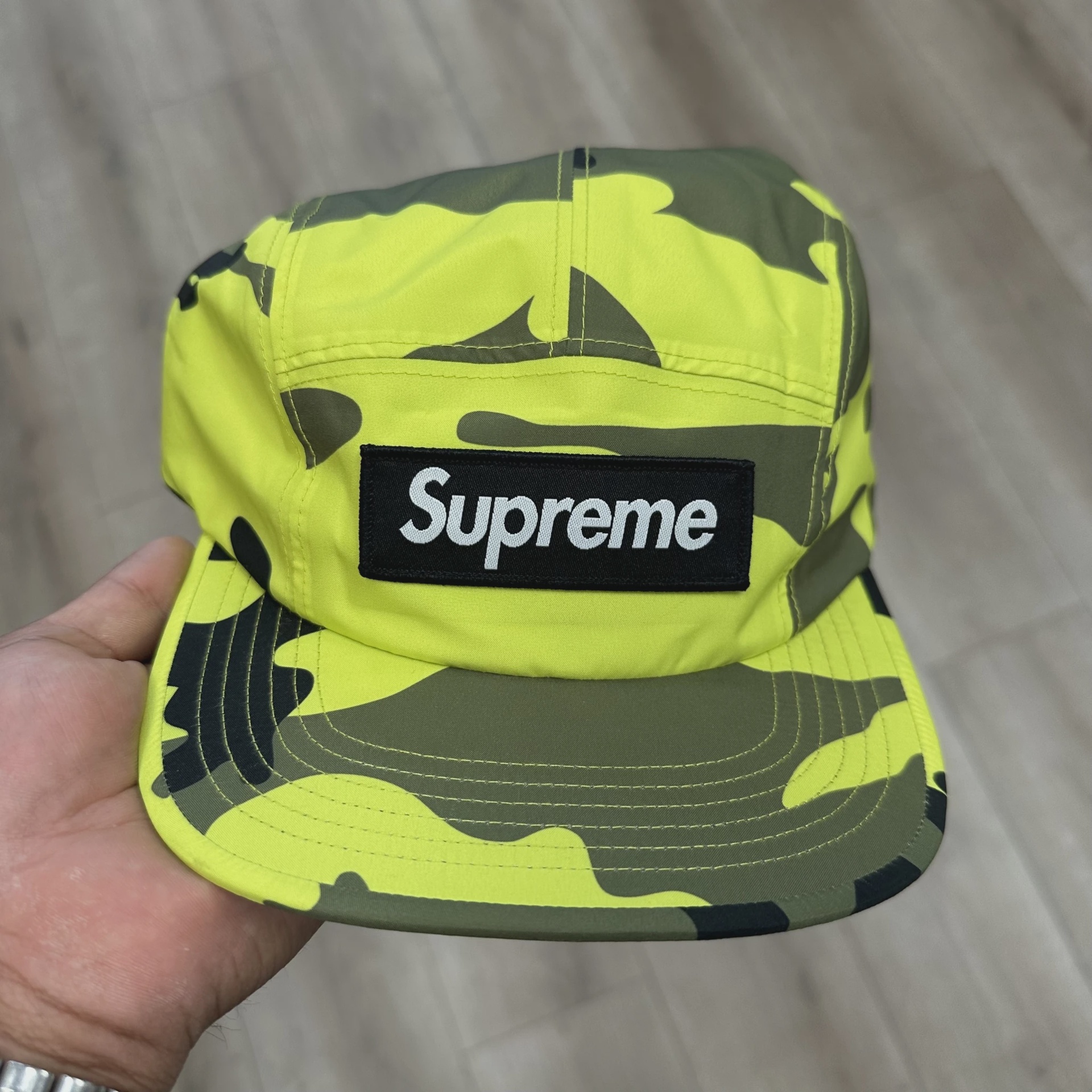 Supreme GORE-TEX Camp Cap (SS25) Fluorescent Camo • Brand New [8513] 2