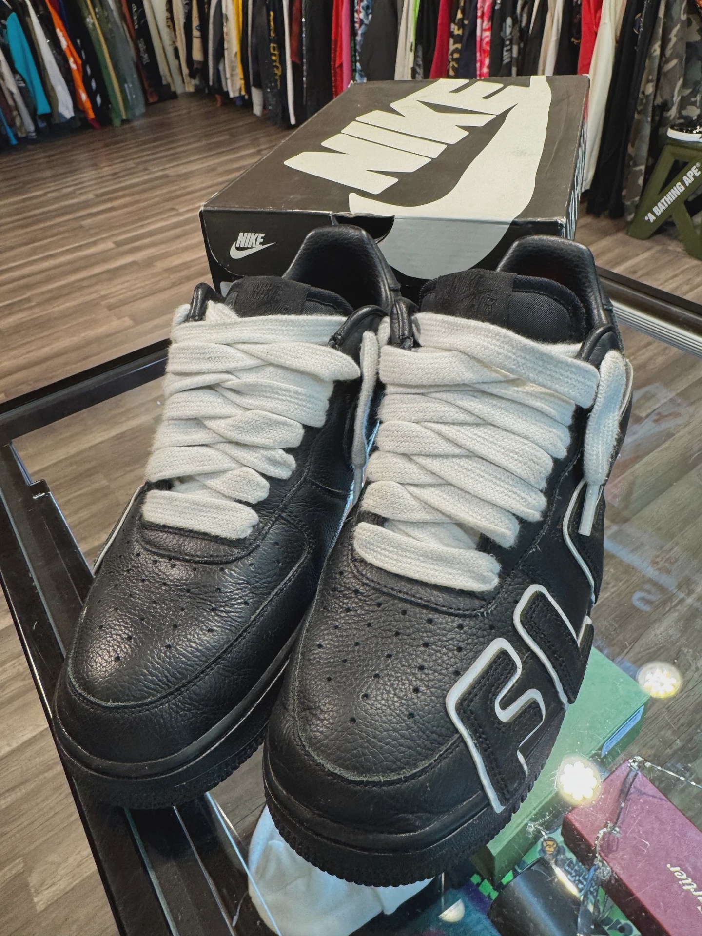 Nike Air Force 1 Low Cactus Plant Flea Market Black (2024) • Pre-Owned [9575] - photo 3