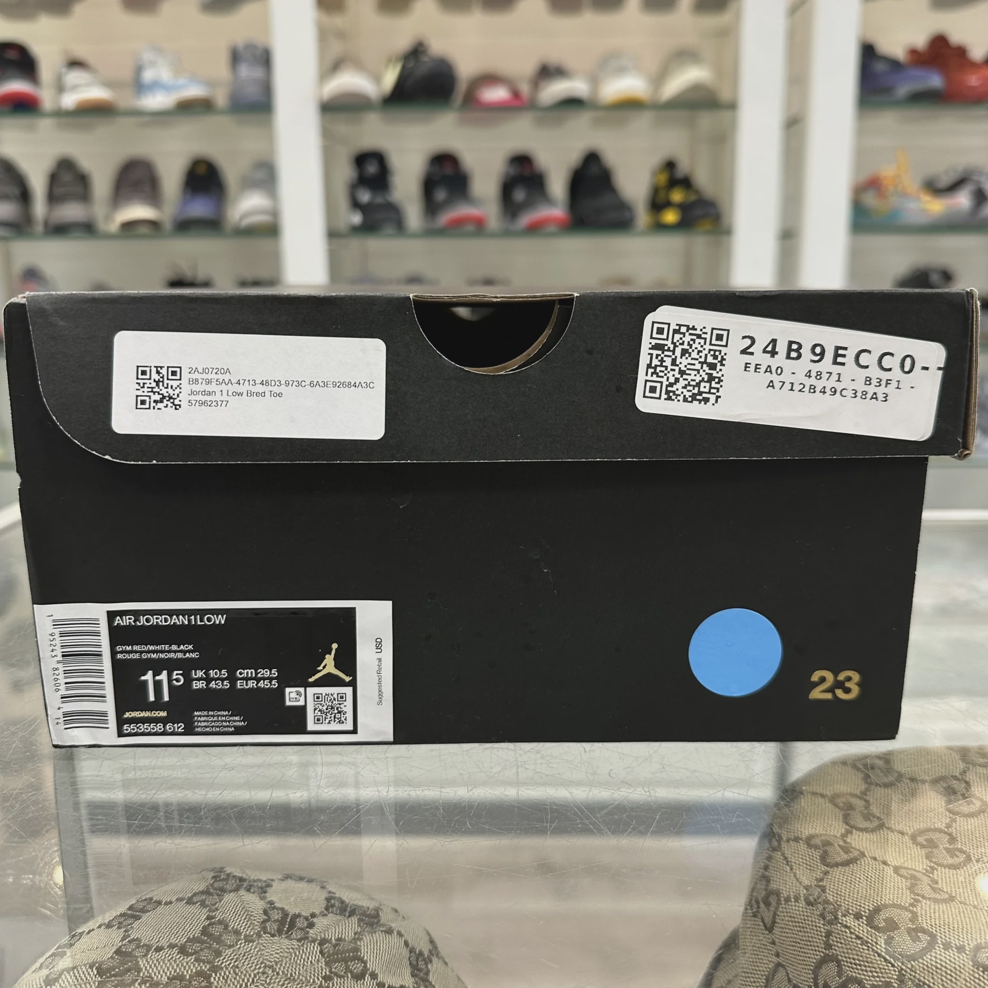 Jordan 1 Low Black Red Toe • Pre-Owned [3194] - photo 3