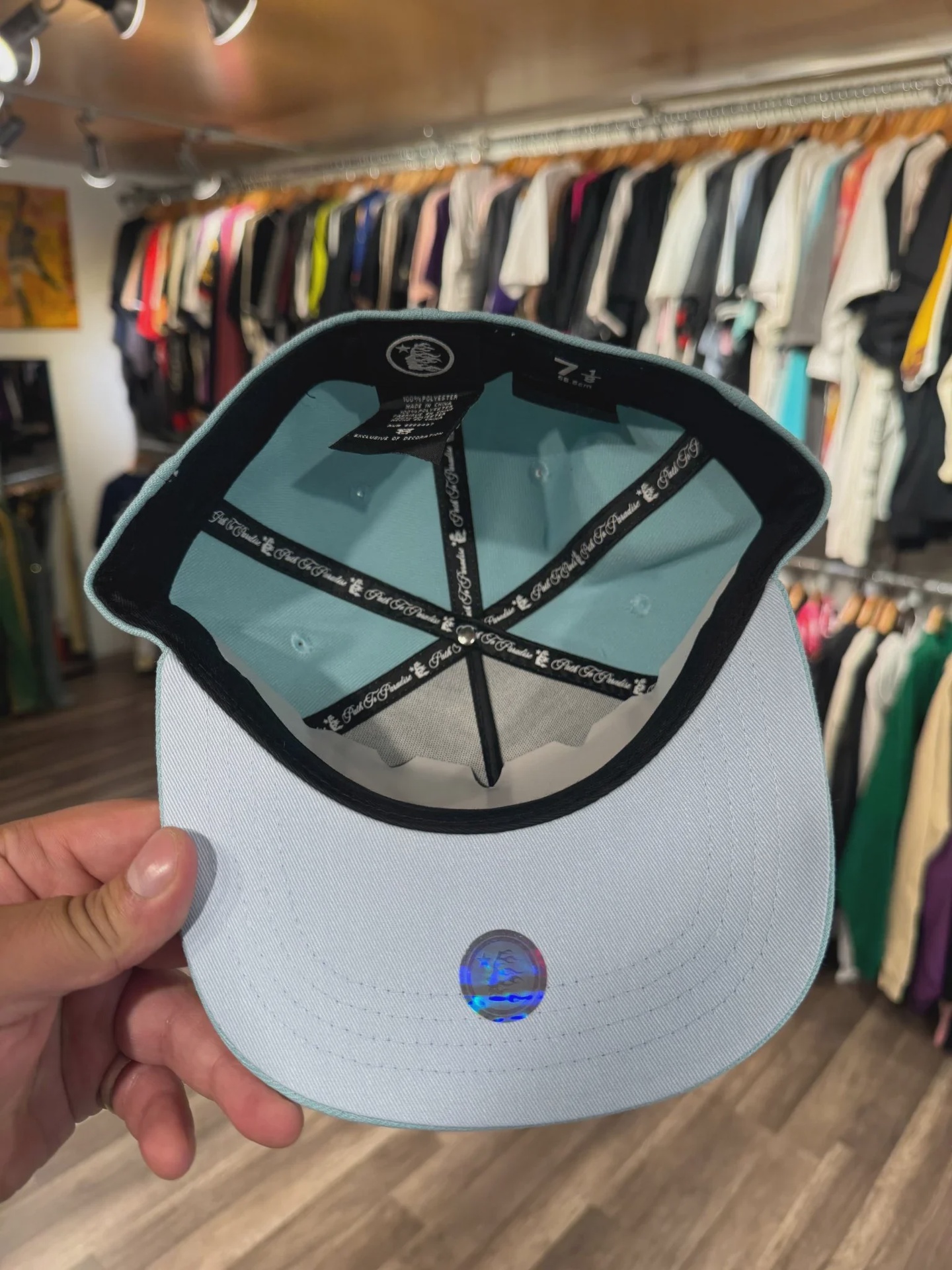 Hellstar Baby Blue Fitted Hat 7 1/8 • Brand New [0242] - photo 3