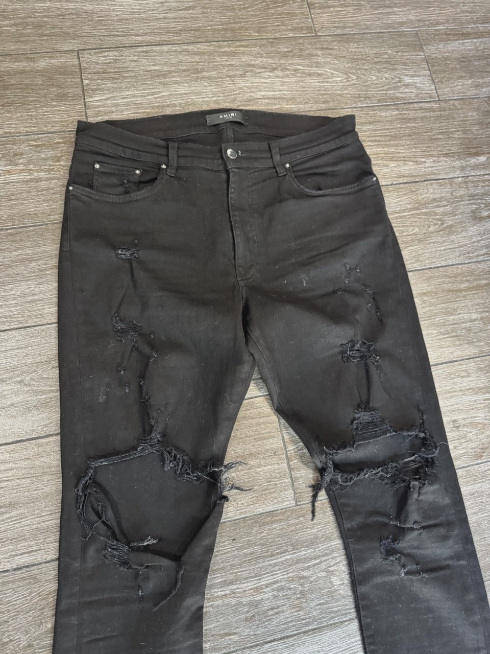Amiri Black Ripped Jeans • Pre-Owned [0675] 2