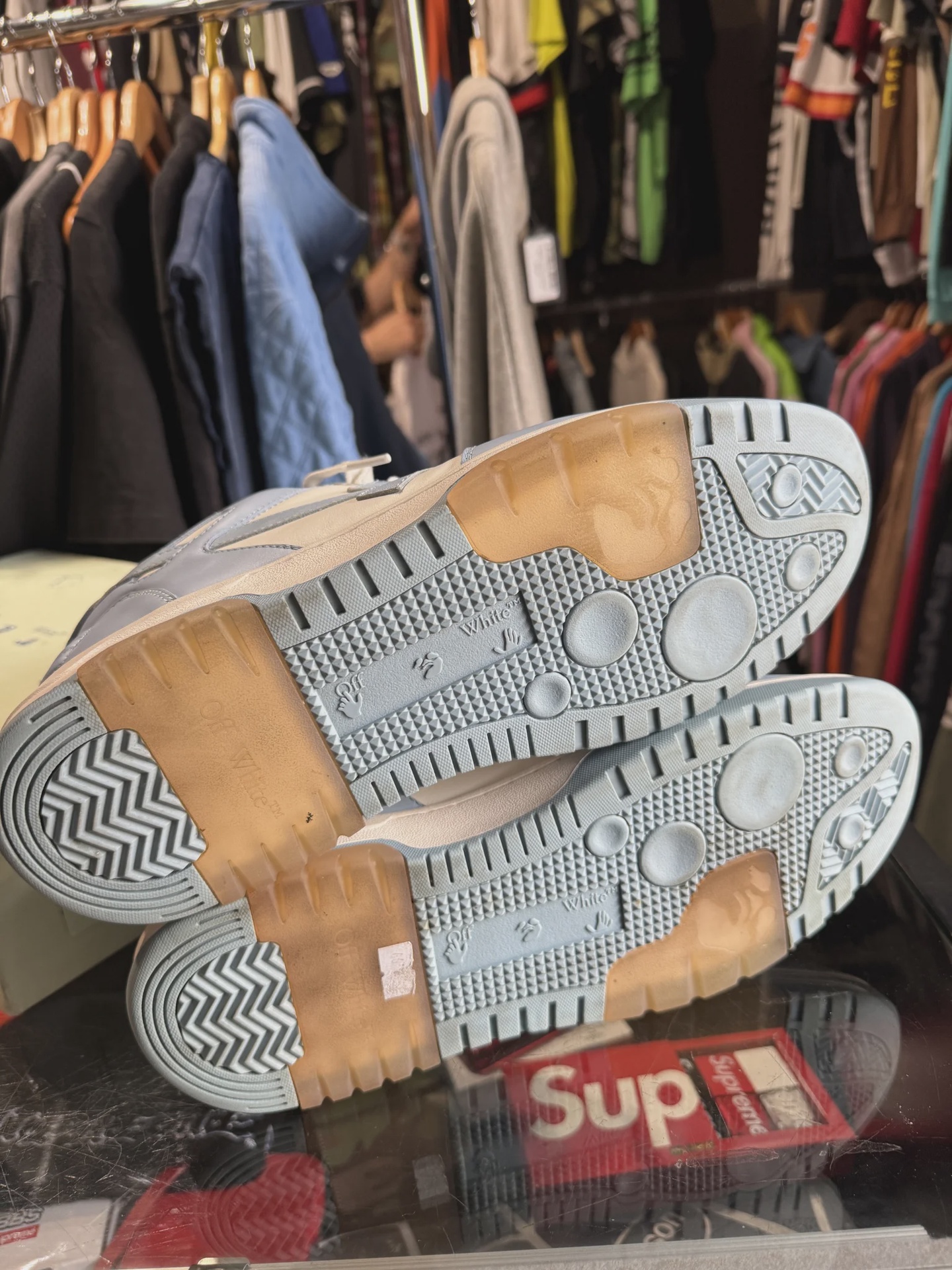 Off White Sneaker Out Of Office Blue  • Pre-Owned [0407] - photo 3