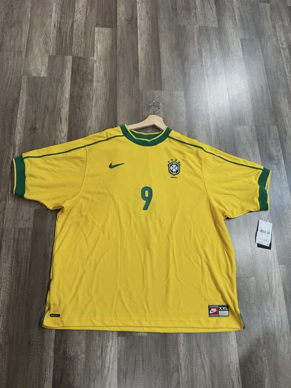 Nike Brazil 1998 Reissue Ronaldo Soccer Replica Jersey • Brand New [0966] - photo 1