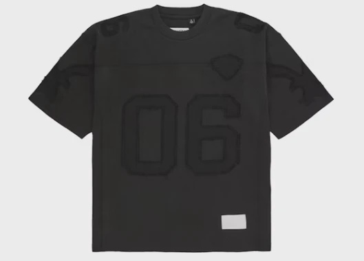 Supreme MM6 Maison Margiela Cotton Football Jersey Black • Brand New [4856]