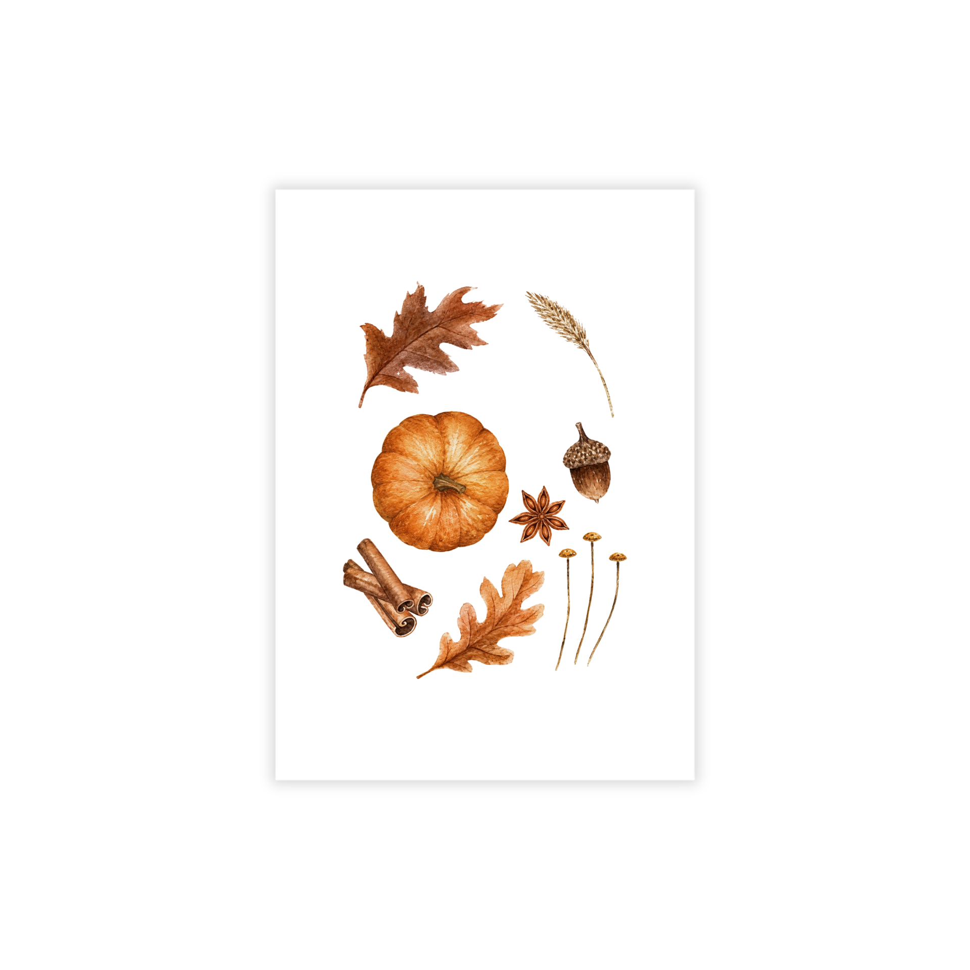 Plek kaartje wit · herfst — foto 1