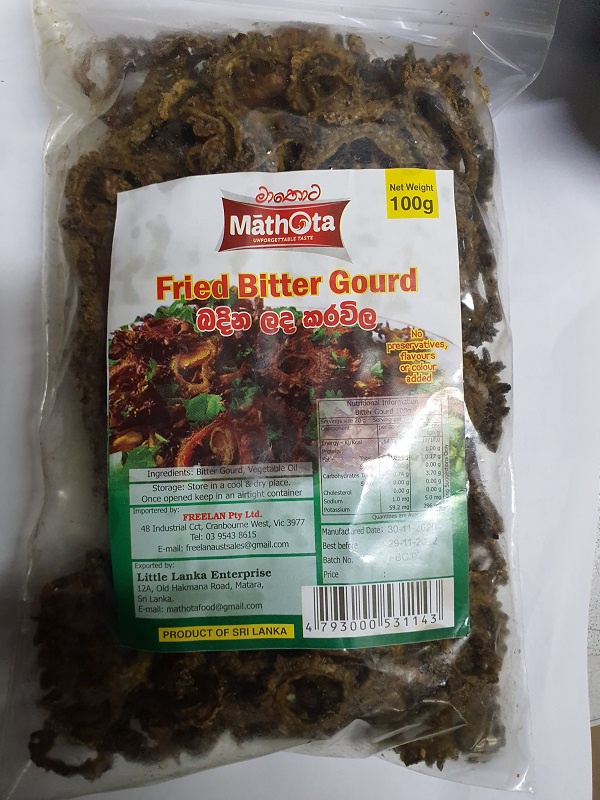Mathota Fried Bitter Gourd 100g