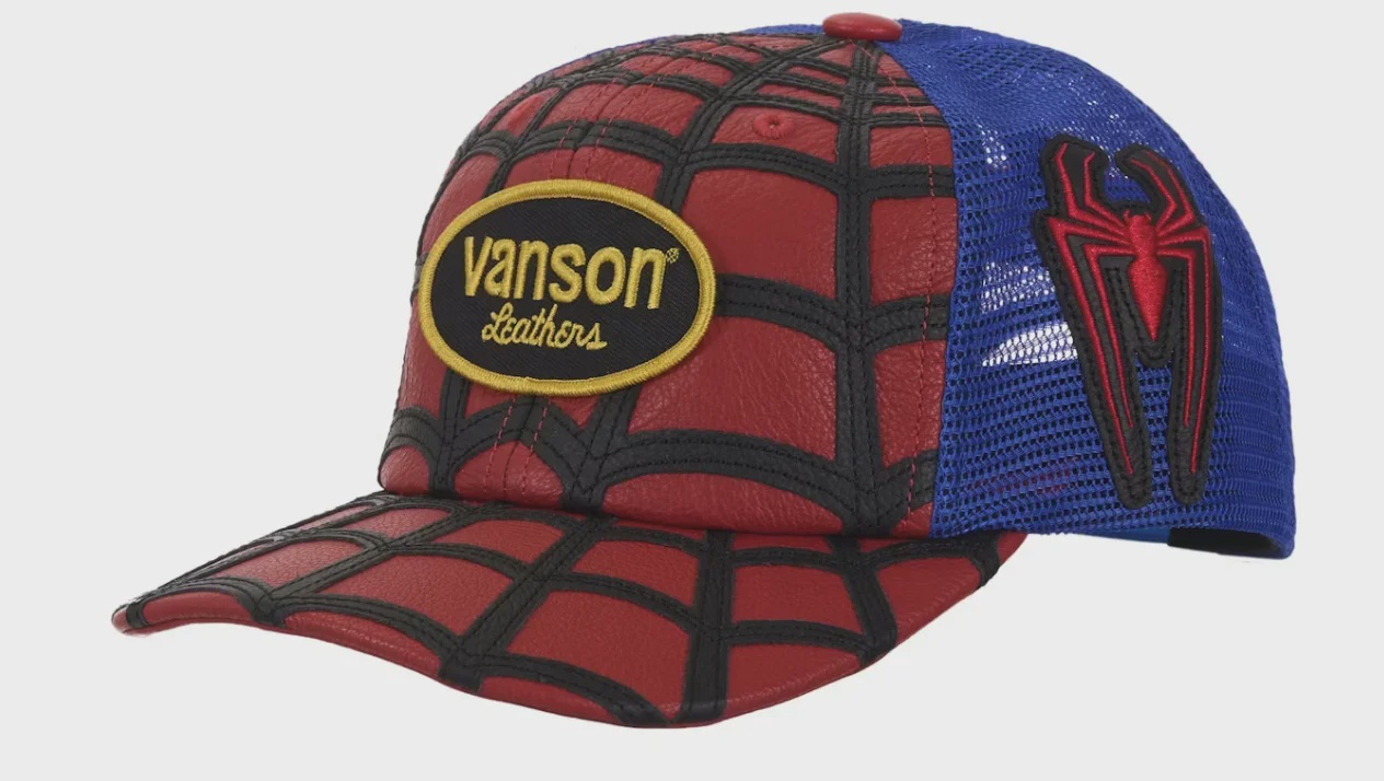 Supreme Supreme Vanson Leathers Spider-Man Mesh Back 6-Panel Hat - Size One Size