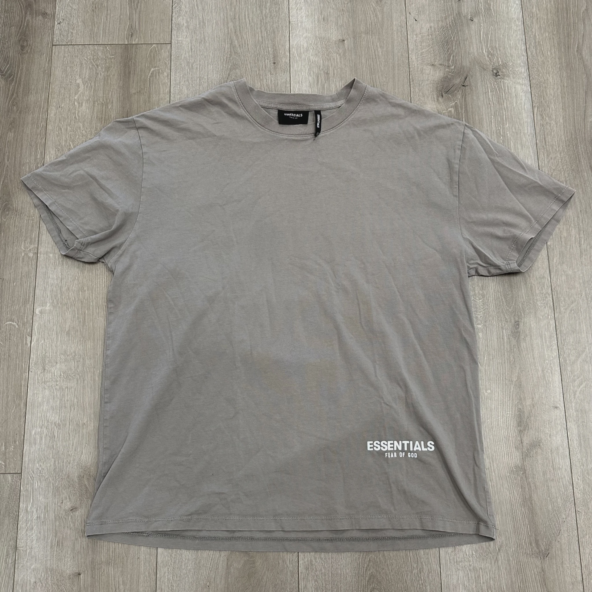 Essentials Brown Bottom Logo Tee • Pre-Owned [8577]
