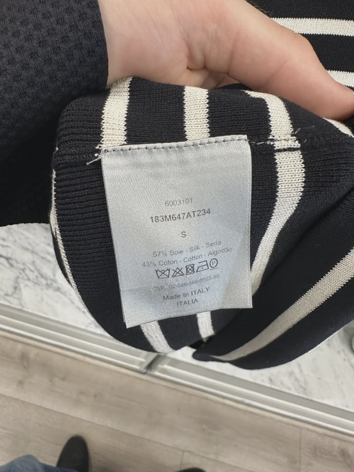 Dior striped tee • Pre-Owned [5149] - photo 4