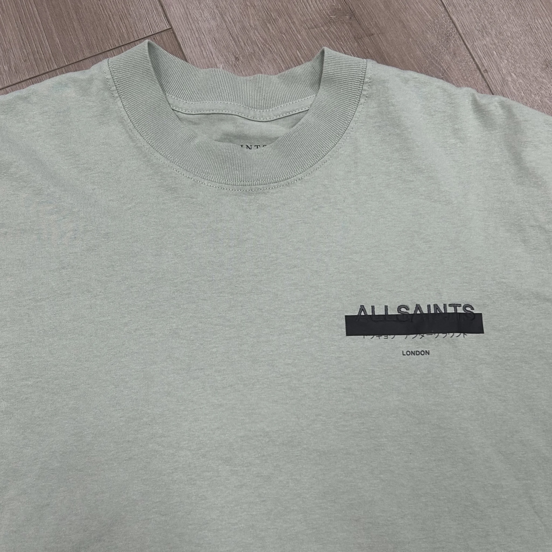 AllSaints Redact Oversized Embroidered Logo T-Shirt • Pre-Owned [4601] - photo 5