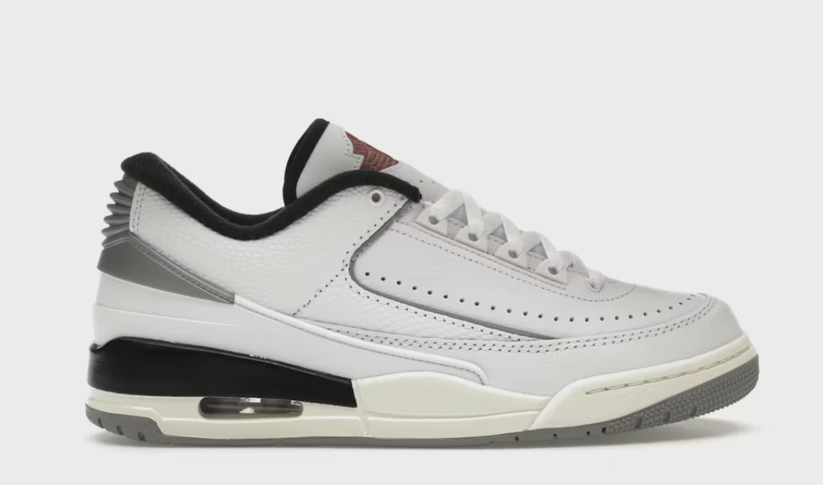 Jordan 2/3 White Black Metallic Silver • Brand New [4135]