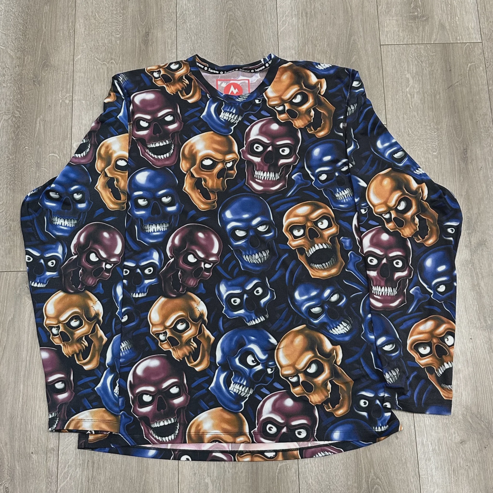 Supreme Supreme x Marmot Base Layer Long-Sleeve Top "Skull Pile" - Size XL