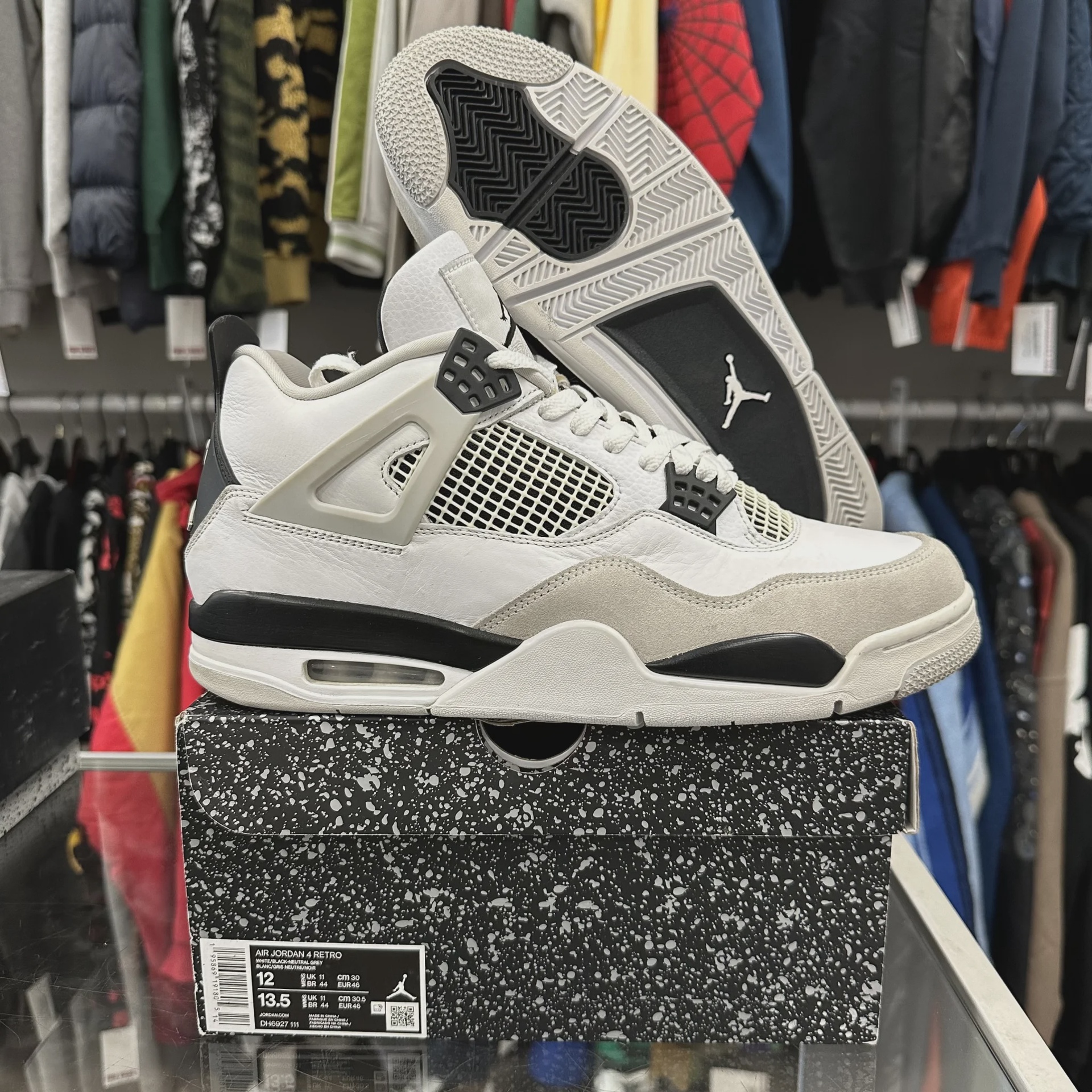 Jordan Air Jordan 4 Retro Military Black - Size US M 12