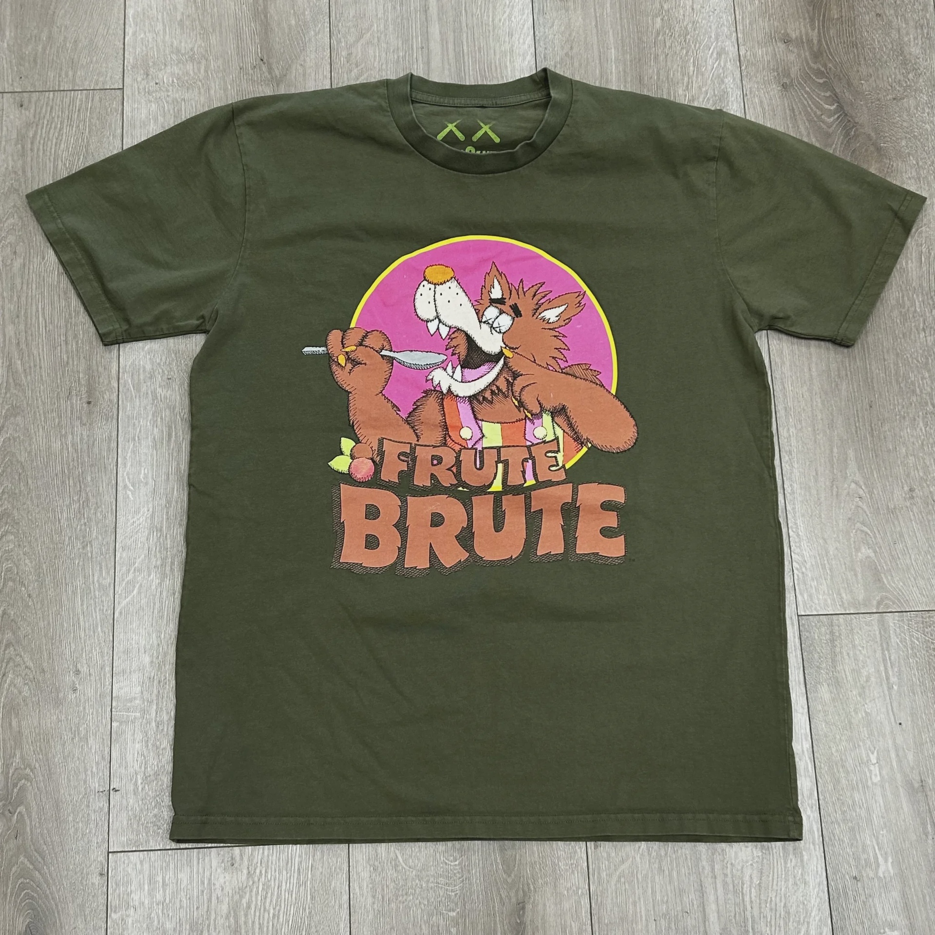 Kaws KAWS x Monsters Frute Brute T-Shirt Olive - Size L