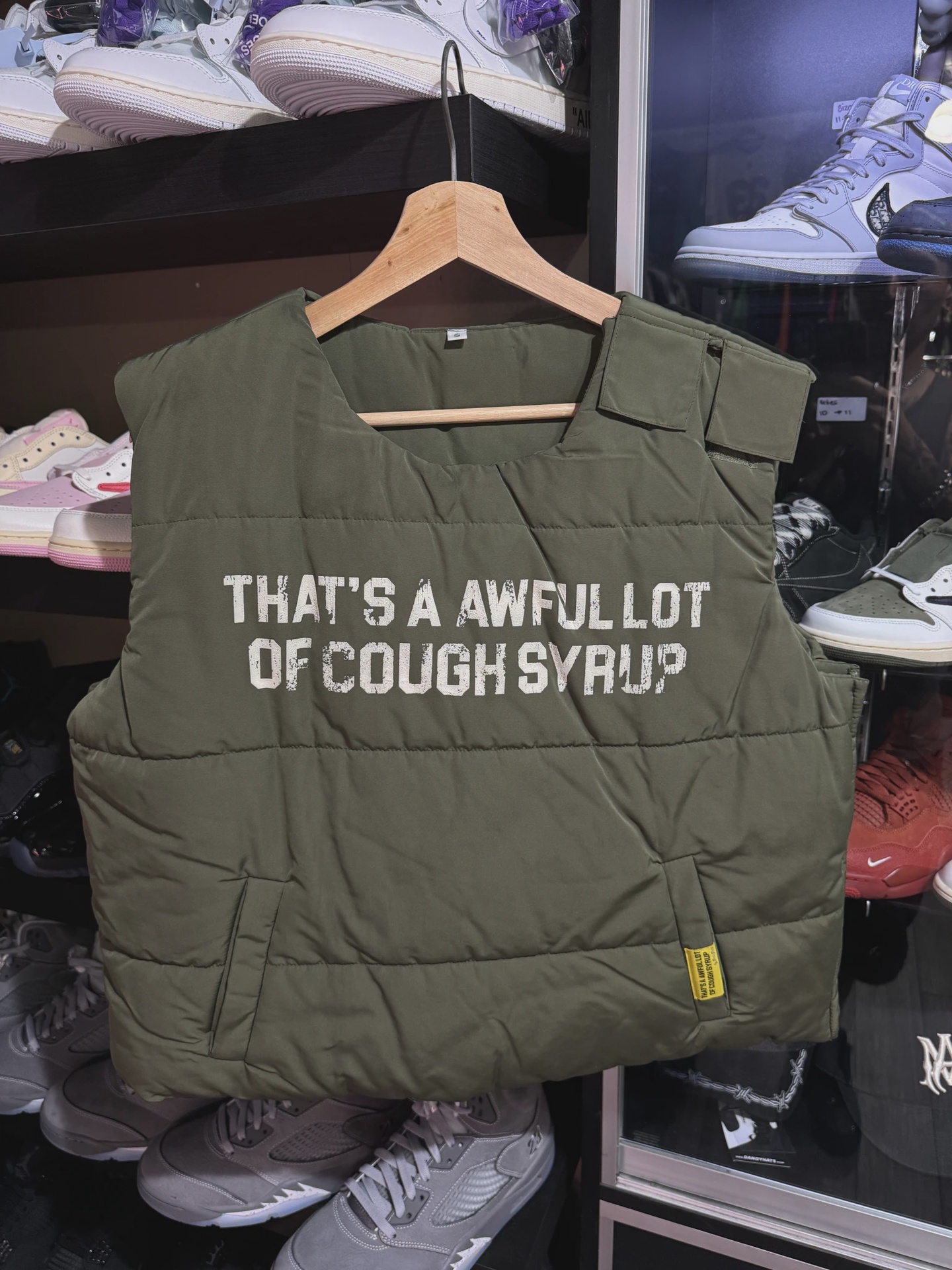 ALOCS Green Puffer Vest • Pre-Owned [6671]