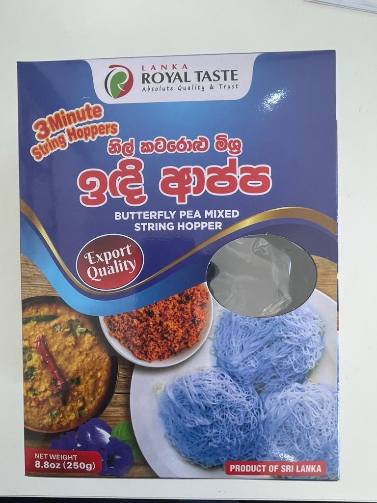 Royal Butterfly Pea String Hopper (Nil Katurolu) 250g