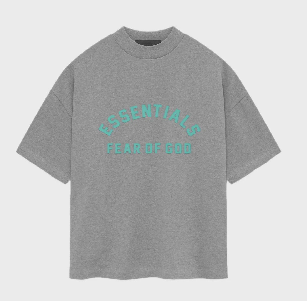 Essentials crewneck Oversized Tee Grey • Brand New [5904]