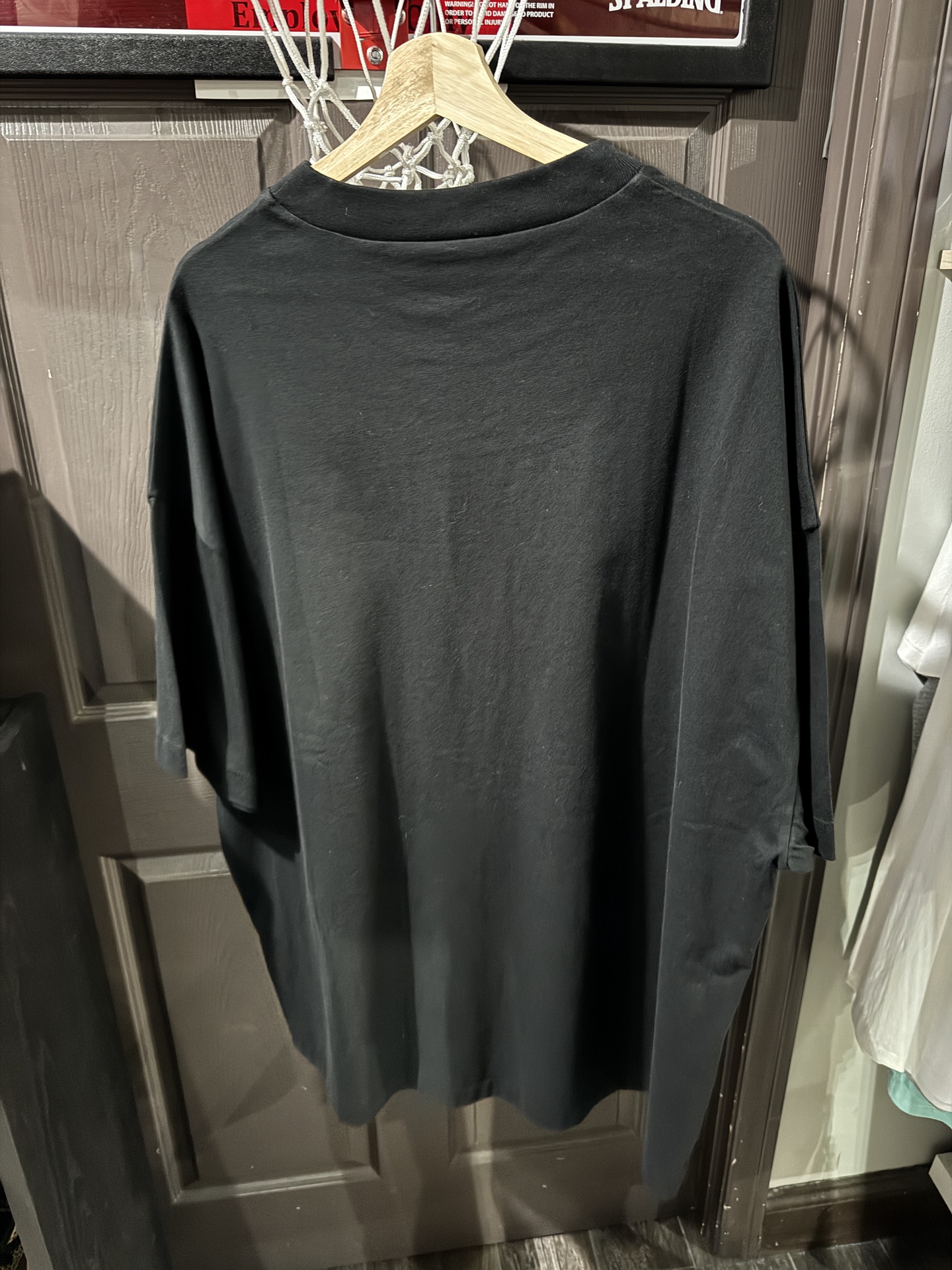 Essentials Fear Of God Black Rubber Center Chest Logo Short Sleeve 2