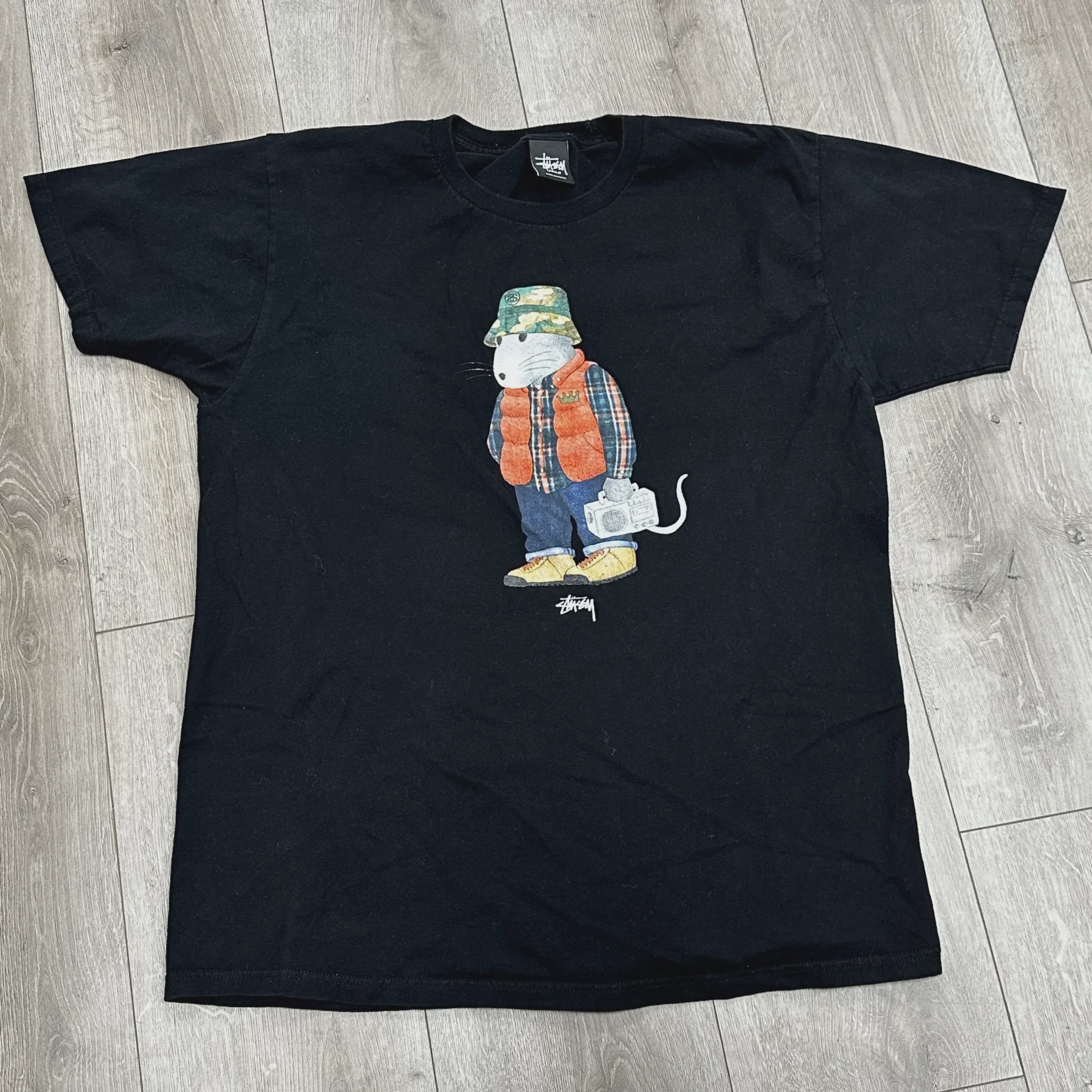 Stussy Stüssy "Hiking Rat" Graphic Tee - Size L
