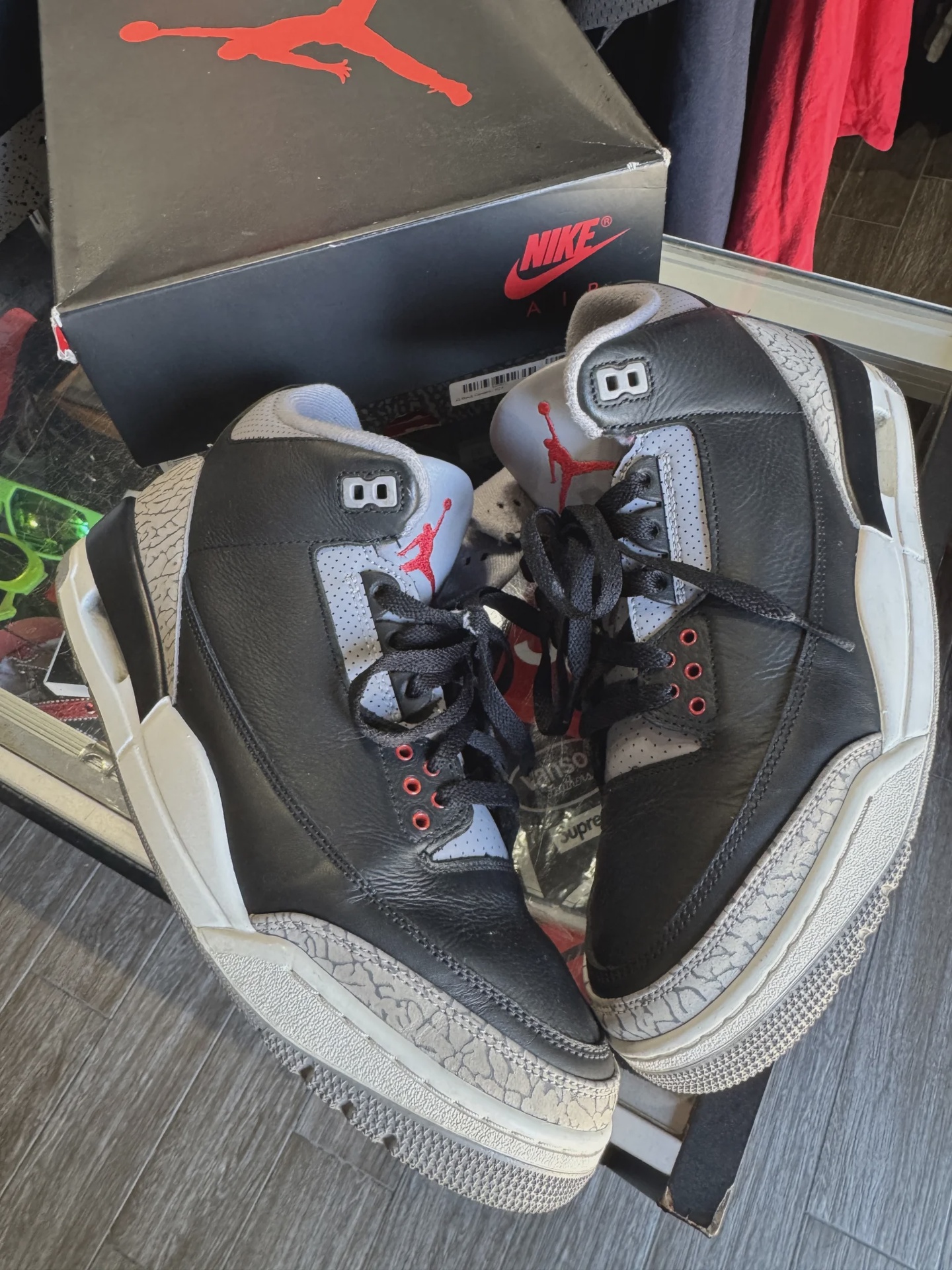 Air Jordan 3 Retro Original Black Cement (2024) • Pre-Owned [6728] - photo 1