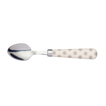 TAUPE POLKA DOT TEASPOON